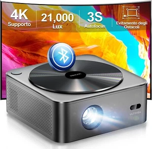 Projecteur 21000 Lumen Full HD 4K Support Wifi Bluetooth Home Cinéma - Photo 1/7