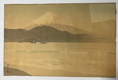 Impresión en madera: Hiroshi Yoshida: Fujiyama de Miho Foto 1 de 4