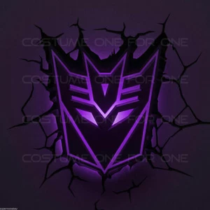 Transformers Decepticons Shield Wall LED Night Light Gift Toy Birthday Lamp New - Picture 1 of 7