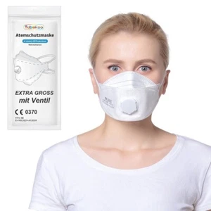 FFP2 Maske mit Ventil Staubschutzmaske Staubmaske Feinstaubmaske Atemschutzmaske - Bild 1 von 7