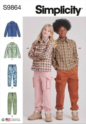Schnittmuster Kinderkombinationen Simplicity s9864 7-14 (127-155cm) - Bild 1 von 4