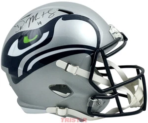 DK Metcalf Signed Autographed Seattle Seahawks AMP Full Size Helmet Beckett - Imagen 1 de 2