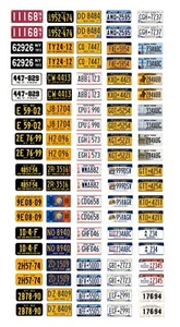 1/18 scale model car assorted USA New York license plates state tags 1:18 - Picture 1 of 1
