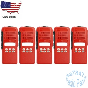 5PCS Replacement Repair Housing Case Cover for HT1250 Limited-Keypad Radio Red - Picture 1 of 3