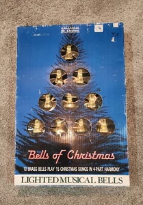 Vtg Mr Christmas Musical TREE Brass Bells, Plays 15 Songs Lights Up - Picture 1 of 7