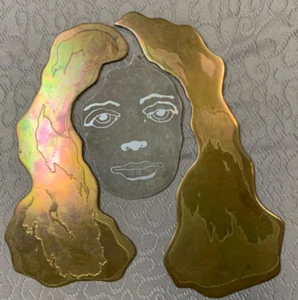 Metal Artwork Wall Hanging 10 x 11" In 3 Pieces - Picture 1 of 6