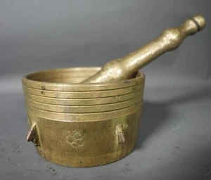 Super Rare Ottoman Empire Turkish Mortar Pestle Apothecary 1920s 14 CM X 9 CM - Picture 1 of 7