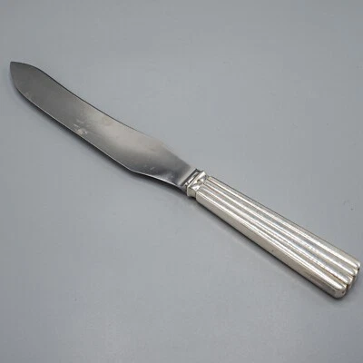 Cuchillo asado talla grande de plata esterlina Georg Jensen Dinamarca Bernadotte 12,25" Foto 1 de 4