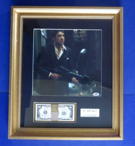 Foto Al Pacino Firmada 11x14 Pantalla Scarface Marco Certificado de Autenticidad Talla 18x21 - Imagen 1 de 6