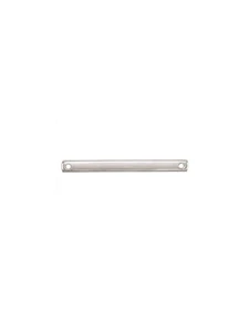2pcs Sterling Silver Flat Bar Pendant 25.4mm 2 Hole Rectangle for Jewelry Making - Picture 1 of 1