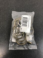 Rod desyne 1922-014 Antique Brass Curtain Rings (Set of 10)