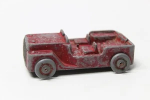 Vintage MILBO 'LEAD JEEP' Red - Original - Made in London, England - Imagen 1 de 6