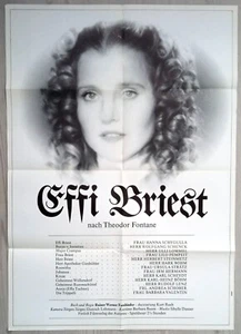 Original Kinoplakat Rainer Werner Fassbinder EFFI BRIEST Hanna Schygulla- P177 - Picture 1 of 2