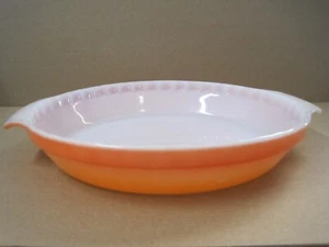 Baking Pie Casserole Dish Anchor Hocking Fire Orange 10 inch - Picture 1 of 10