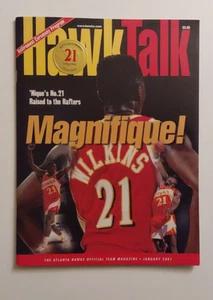 Dominique Wilkins NBA HOF 2001 Retirement Ceremony Program Atlanta Hawks January - Picture 1 of 6