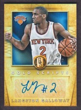 2015-16 Gold Standard Basketball Gold Scripts #SC-LG Langston Galloway Auto /99