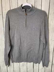 Suéter Top Vineyard Vines Cremallera Cuarto 100% Algodón Manga Larga Talla Pequeña - Imagen 1 de 5