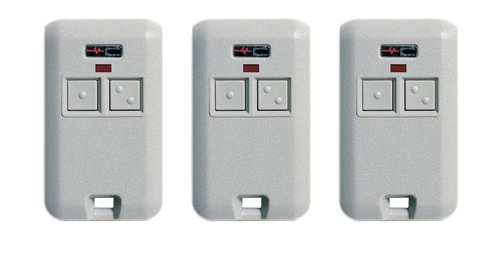 308301 Gate/Garage 2-Button Remote Multicode 300MHz 10 Switch 3-PACK - Image 1 of 1