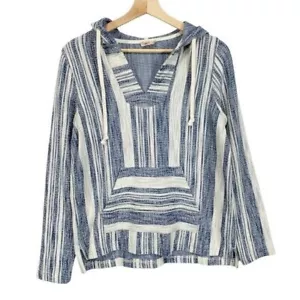 Felpa con cappuccio poncho donna Faherty Islet taglia small pullover con tasca - Foto 1 di 8