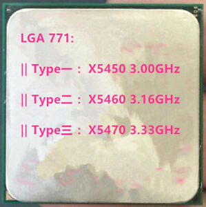 Intel Intel Xeon Quad-Core X5450 X5460 X5470  Socket 771 / LGA771 12M CPU