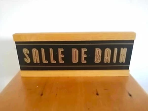 A French 'Salle De Bain' bathroom sign - Picture 1 of 5