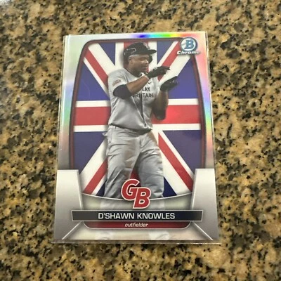 2023 Bowman Chrome D’Shawn Knowles WBC Flag Refractor /499  #WBC-36 Bahamas - Image 1 of 2