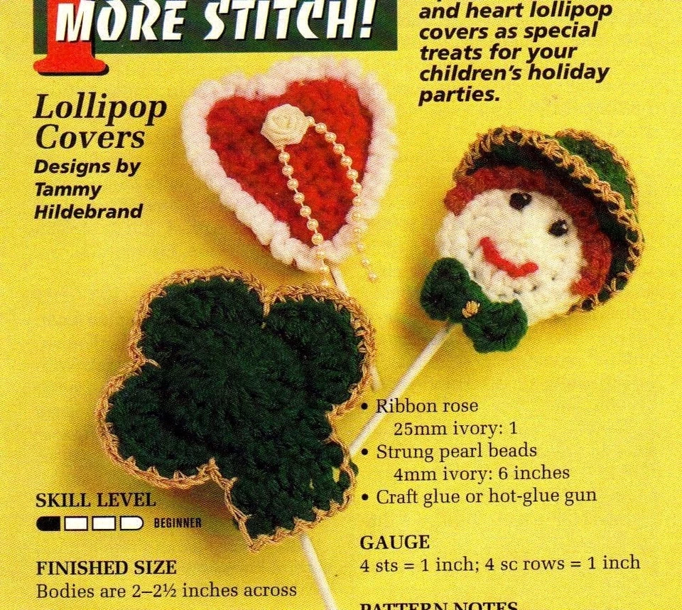 ADORABLE Lollipop Covers/Toy/ Crochet Pattern INSTRUCTIONS ONLY - Image 1 of 1