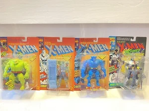 Lotto 4 Supereroi Mutanti Vintage Toy Biz X-Men Originali Bestia e Mutanti Mali - Foto 1 di 16