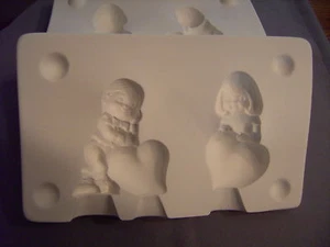 NEW #1215 Ceramic Emporium Mold "Boy & Girl with Hearts - LAST ONE - Picture 1 of 2