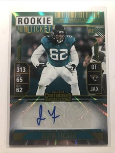 Javon Foster 2024 Contenders ROOKIE RC TICKET AUTO HOLO SP JACKSONVILLE JAGUARS - Picture 1 of 2