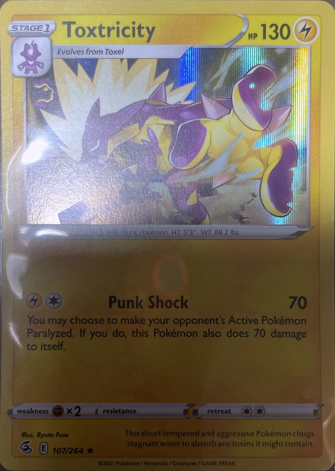 Toxtricity (107) Holo Rare SWSH08: Fusion Strike 107/264 NM - Image 1 of 1