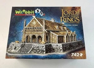 Wrebbit Puzz 3D Puzzle Lord Of The Rings Golden Hall Edoras 742 Pieces *MINT* - Picture 1 of 3