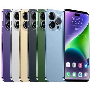 I15 Pro Max 6.7 Inch Unlocked Android Smartphone Dual Sim 4G Phone Mobile 8+128 - Picture 1 of 16