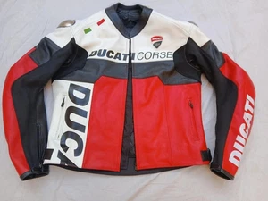 Ducati Corse Motorbike/Motorcycle Biker Jacket Cowhide Leather Jacket - Bild 1 von 7