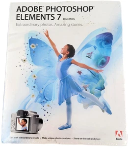 ADOBE PHOTOSHOP ELEMENTS 7 with Getting Started Guide - Picture 1 of 4