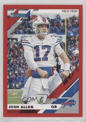 2019 Panini Donruss Photo Variation Press Proof Red Josh Allen #33V - Image 1 of 2