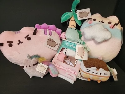 Gund Pusheen Plushie Bundle Lot Of 6 Pieces. All On Display Only With Tags. - Image 1 of 4