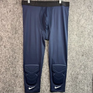 Pantalones de compresión de fútbol americano acolchados altos Nike Pro 2XL para hombre AA0757-451 azul marino - Imagen 1 de 10