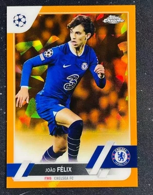 Joao Felix 2022-23 Topps Chrome UEFA Sapphire Edition Orange 21/50 #70 - Image 1 of 2