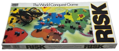 RISK - THE WORLD CONQUEST GAME : 1985 Vintage Edition  (FREE UK P&P) - Image 1 of 4