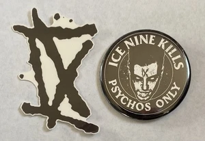 ¡NUEVO! PIN OFICIAL Y TATUAJE TEMPORAL ICE NINE KILLS - SPENCER CHARNAS - Imagen 1 de 1