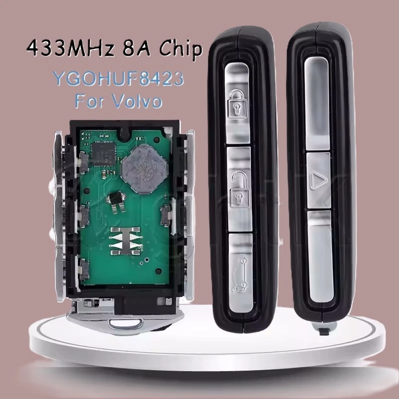 YGOHUF8423 for Volvo S60 S90 V60 V90 XC40 XC60 XC90 for Polestar Remote Key Fob Foto 1 de 1
