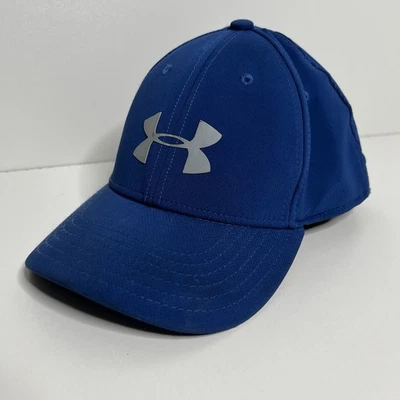 Under Armour Youth Boys Headline Stretch Fitted Baseball Cap Blue Size S/M - Image 1 of 4