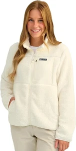 NEW Women's Huk Cream Waypoint Plush Fleece Jacket Size Large MSRP $120.00 - Picture 1 of 9