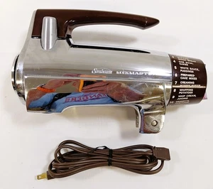 Vintage Sunbeam Mixmaster 12 Speed Stand Mixer Chrome & Brown Motor Head & Cord - Picture 1 of 6