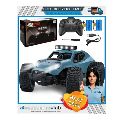 2.4Ghz Offroad RC Auto | 2 Akku 50min | LED-Scheinwerfer - Bild 1 von 4