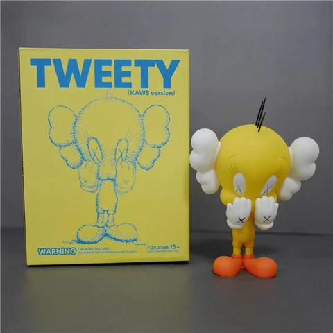 8 inch KAWS Tweety Vinyl Figure Yellow TweetyBird toys Cover