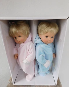 AMERICAN GIRL PC BITTY BABY TWIN DOLLS BLDE BLUE EYES STAR & MOON PJS NIB HTF X - Picture 1 of 5