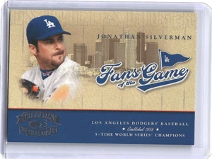 Jonathan Silverman 2004 Donruss Throwback Threads Fans of the Game #FG-5 Bernie - Picture 1 of 2