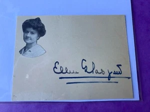 Ellen Glasgow - signed autograph card - Pulitzer Prize winner VG - Picture 1 of 3